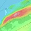Mapa topográfico Pic Champlain, altitud, relieve
