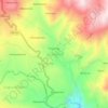 Mapa topográfico Incaraccay, altitud, relieve