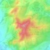 Mapa topográfico Araka, altitud, relieve