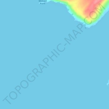 Mapa topográfico Bahía de la Paz, altitud, relieve