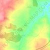 Mapa topográfico Cortos, altitud, relieve