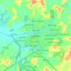 Mapa topográfico Capanema, altitud, relieve
