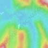 Mapa topográfico Coast Mountains, altitud, relieve