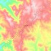 Mapa topográfico Flagstaff, altitud, relieve