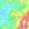 Mapa topográfico O Arieiro, altitud, relieve