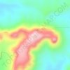 Mapa topográfico Mesa El Ocote, altitud, relieve