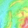 Mapa topográfico Les Émeyères, altitud, relieve