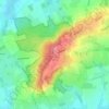 Mapa topográfico Bosberg, altitud, relieve