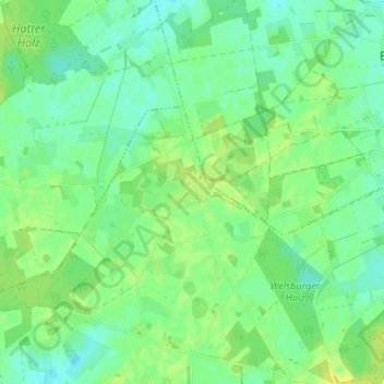 Mapa topográfico Nuttel, altitud, relieve