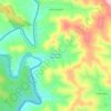 Mapa topográfico Linha Irineu Bornausen, altitud, relieve