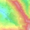 Mapa topográfico Pomino, altitud, relieve