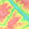 Mapa topográfico Hollow Woods, altitud, relieve