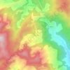 Mapa topográfico Ban Pha Mon, altitud, relieve