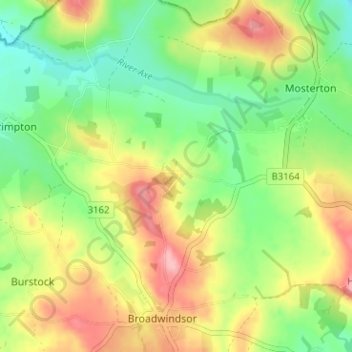 Mapa topográfico Littlewindsor, altitud, relieve