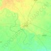 Mapa topográfico Gonda, altitud, relieve