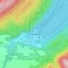 Mapa topográfico Lindell Beach, altitud, relieve