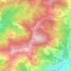 Mapa topográfico pandar, altitud, relieve