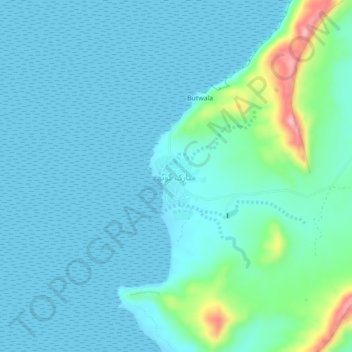 Mapa topográfico Goth Mubarak Dadu, altitud, relieve
