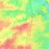 Mapa topográfico La Petite Roche, altitud, relieve