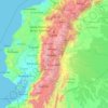 Mapa topográfico Tungurahua, altitud, relieve