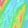 Mapa topográfico Le Serf, altitud, relieve