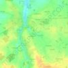 Mapa topográfico La Bourcerie, altitud, relieve