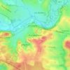 Mapa topográfico Romponcelle, altitud, relieve