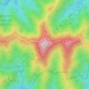 Mapa topográfico Scotchman Peak, altitud, relieve