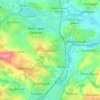 Mapa topográfico Swinton, altitud, relieve