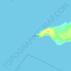 Mapa topográfico Lyall Point, altitud, relieve