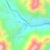 Mapa topográfico Mirador montaña de siete colores, altitud, relieve