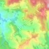 Mapa topográfico Çamlıca, altitud, relieve