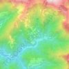 Mapa topográfico Pruno, altitud, relieve