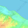 Mapa topográfico Berisso, altitud, relieve