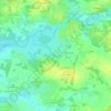 Mapa topográfico La Championniere, altitud, relieve
