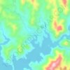 Mapa topográfico Nuevo Balsas, altitud, relieve