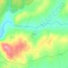 Mapa topográfico Afonsim, altitud, relieve