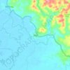 Mapa topográfico Siay, altitud, relieve