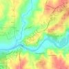 Mapa topográfico Lago, altitud, relieve