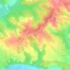 Mapa topográfico Rivalot, altitud, relieve