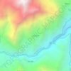 Mapa topográfico Chucllush, altitud, relieve