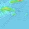 Mapa topográfico Morro do Leme, altitud, relieve