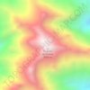 Mapa topográfico Picacho del Diablo, altitud, relieve