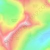 Mapa topográfico Silvertip Mountain, altitud, relieve