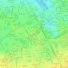 Mapa topográfico Manzana A, altitud, relieve