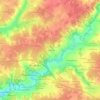 Mapa topográfico La Gravoire, altitud, relieve
