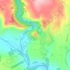 Mapa topográfico Thorpe Cloud, altitud, relieve