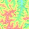 Mapa topográfico Carvoeiro, altitud, relieve