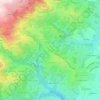 Mapa topográfico La Saulée, altitud, relieve
