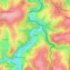 Mapa topográfico Auel, altitud, relieve